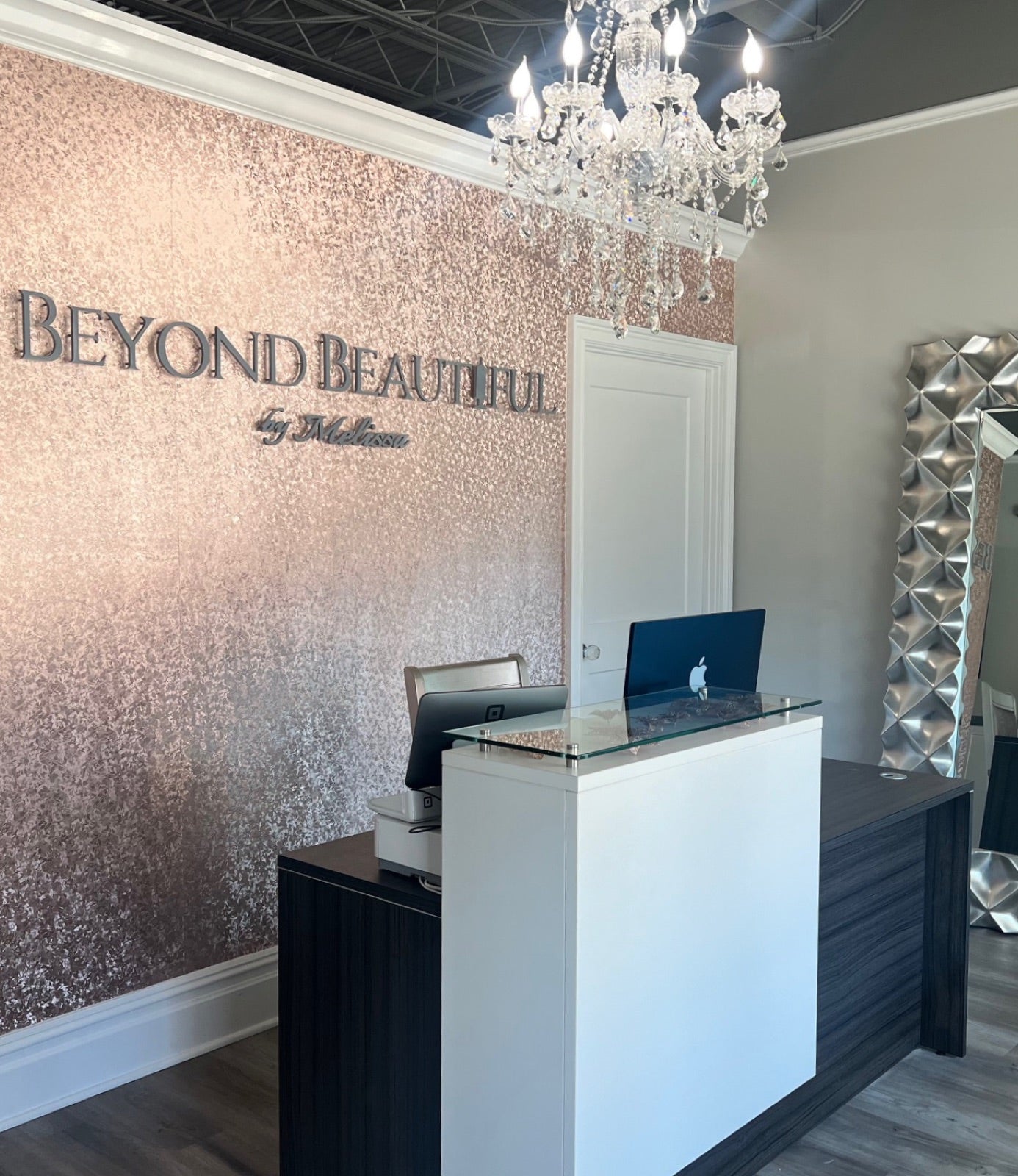 The reception desk